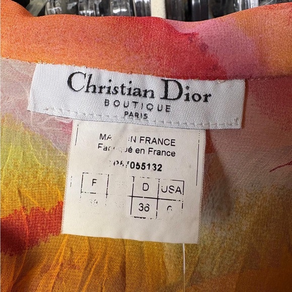CHRISTIAN DIOR Abstract Sheer Blouse - Picture 5 of 5